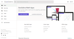 Desktop Screenshot of geogebra.org
