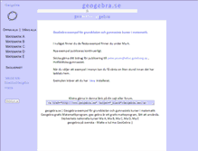 Tablet Screenshot of geogebra.se